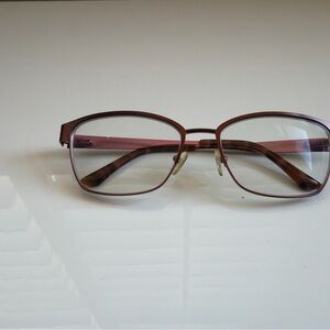 Wittnauer Women Eyeglasses Frames Only Annabelle Brown/Pink 55-17 135